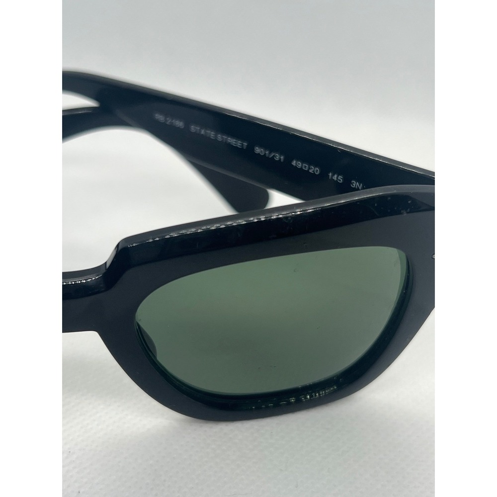 Ray-Ban State Street RB21 Black Sunglasses‎ Black Classic Lens 49-20 - Picture 6 of 6
